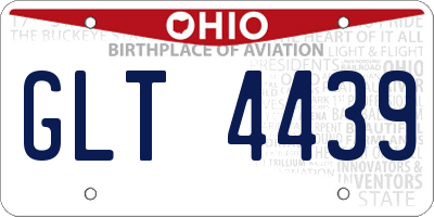 OH license plate GLT4439