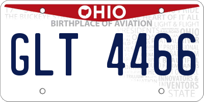 OH license plate GLT4466