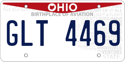 OH license plate GLT4469
