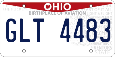 OH license plate GLT4483