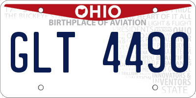 OH license plate GLT4490
