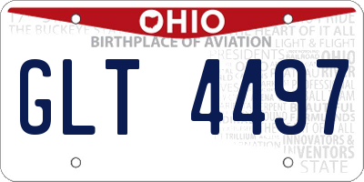 OH license plate GLT4497