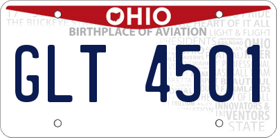OH license plate GLT4501