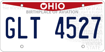 OH license plate GLT4527