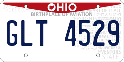 OH license plate GLT4529
