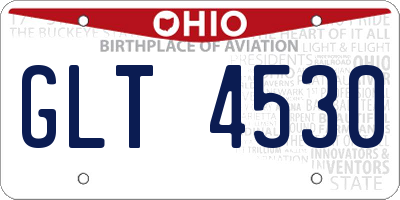 OH license plate GLT4530