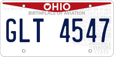 OH license plate GLT4547