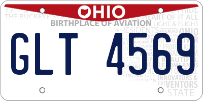 OH license plate GLT4569