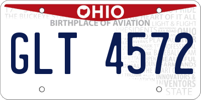 OH license plate GLT4572