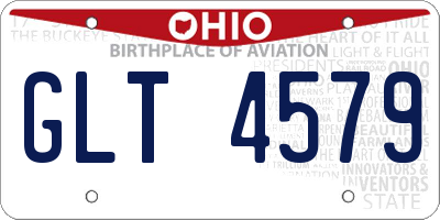 OH license plate GLT4579