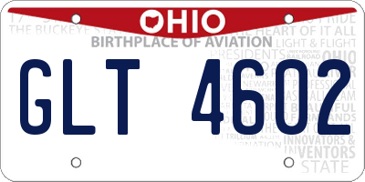 OH license plate GLT4602