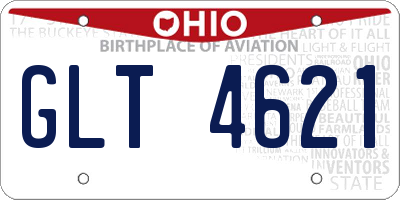 OH license plate GLT4621