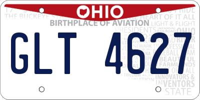 OH license plate GLT4627