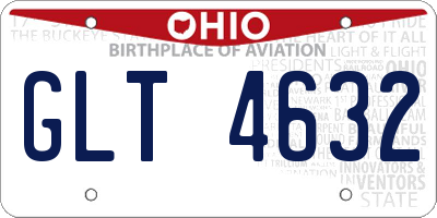 OH license plate GLT4632