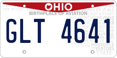 OH license plate GLT4641