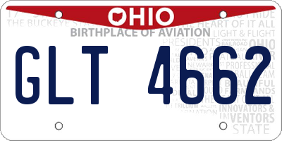 OH license plate GLT4662