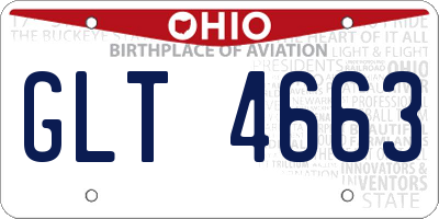OH license plate GLT4663