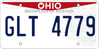 OH license plate GLT4779