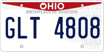 OH license plate GLT4808