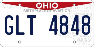 OH license plate GLT4848
