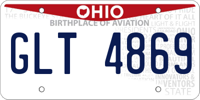 OH license plate GLT4869