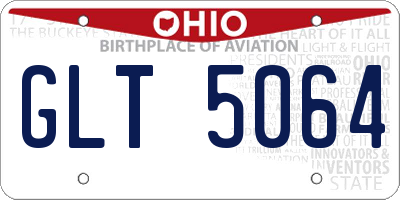 OH license plate GLT5064