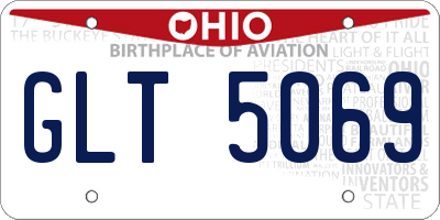 OH license plate GLT5069