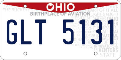 OH license plate GLT5131