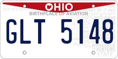 OH license plate GLT5148