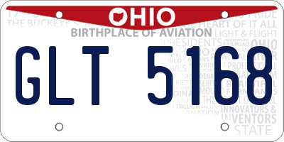 OH license plate GLT5168