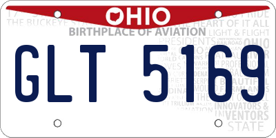 OH license plate GLT5169