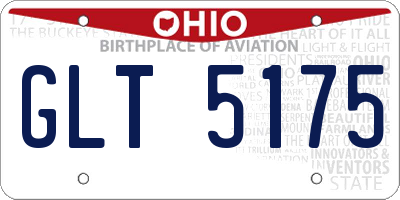 OH license plate GLT5175