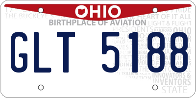 OH license plate GLT5188