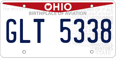 OH license plate GLT5338