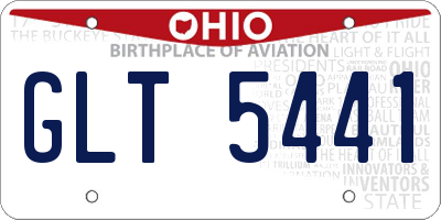 OH license plate GLT5441