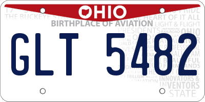 OH license plate GLT5482