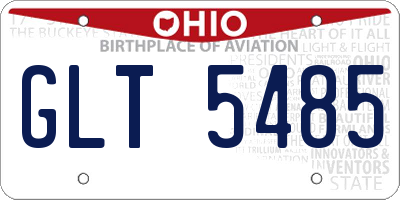 OH license plate GLT5485