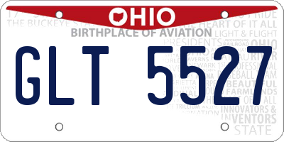 OH license plate GLT5527
