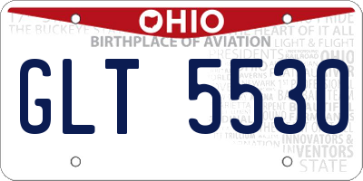 OH license plate GLT5530