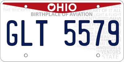 OH license plate GLT5579