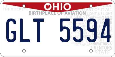 OH license plate GLT5594
