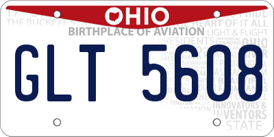 OH license plate GLT5608