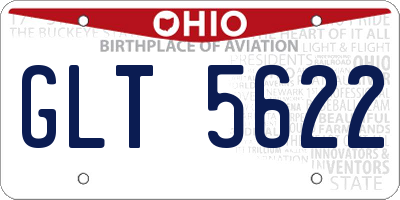 OH license plate GLT5622