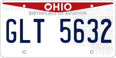 OH license plate GLT5632