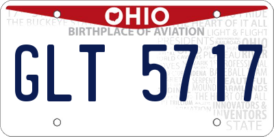 OH license plate GLT5717