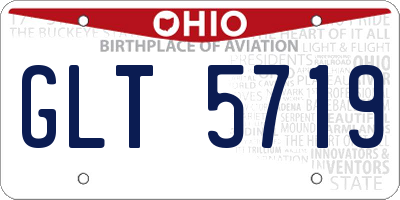 OH license plate GLT5719