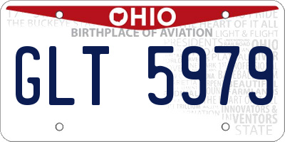 OH license plate GLT5979