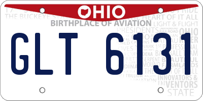 OH license plate GLT6131