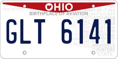 OH license plate GLT6141