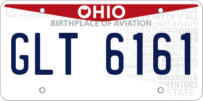 OH license plate GLT6161